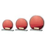Seismic Multisport Circle Mirror Glass Red & Silver