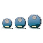 Seismic Multisport Circle Plaque Blue & Silver