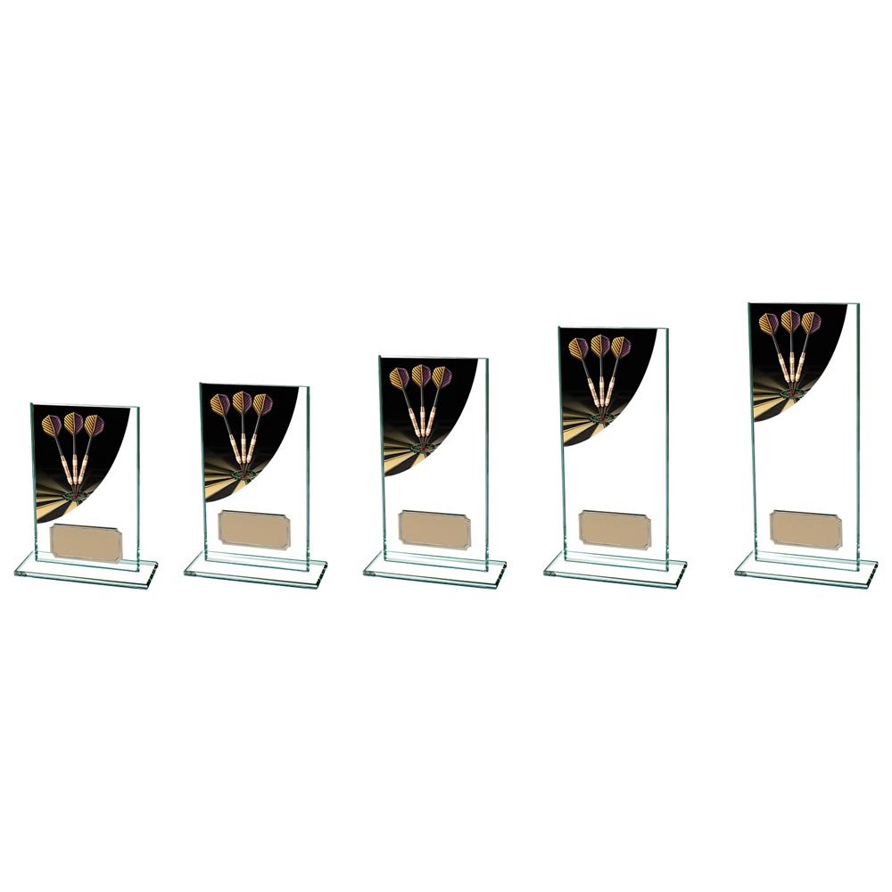 CR4608.jpg Colour Curve Darts Jade Glass Award - Image 1