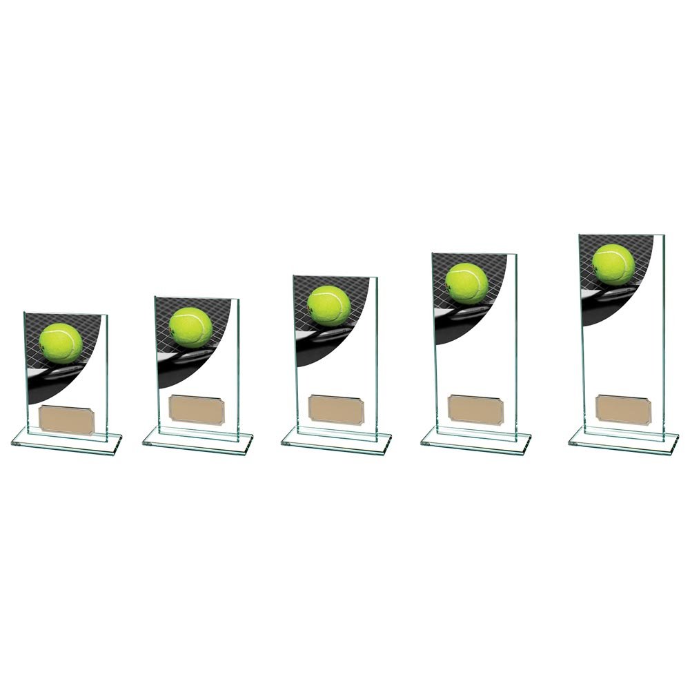 CR4843.jpg Colour Curve Tennis Jade Glass Award - Image 1