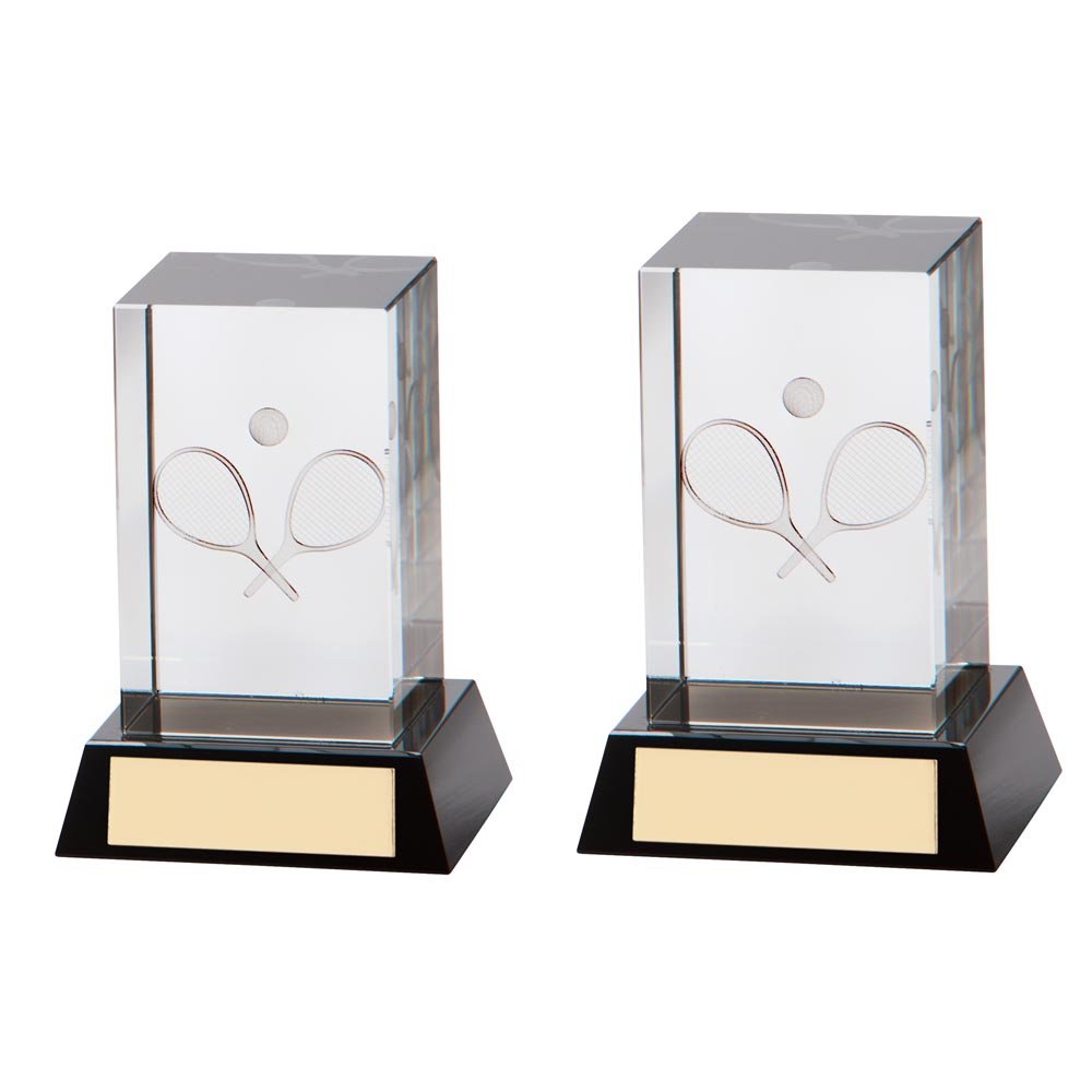 CR7192.jpg Conquest Tennis 3D Crystal Award - Image 1
