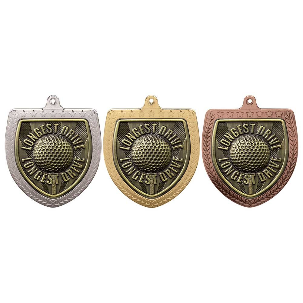 MM24212.jpg Cobra Golf Longest Drive Shield Medal - Image 1