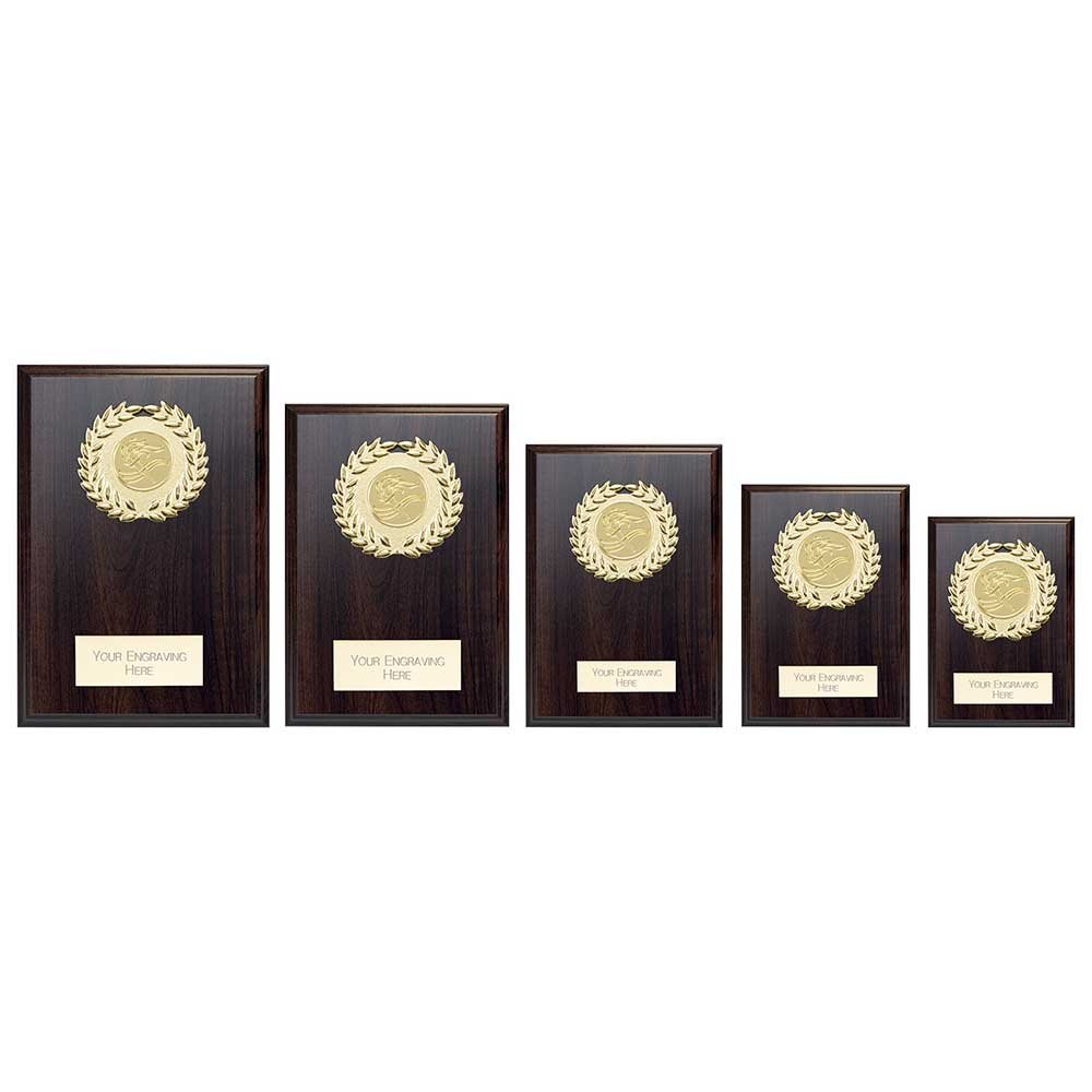 PL24580.jpg Reward Wreath Plaque Mahogany - Image 1
