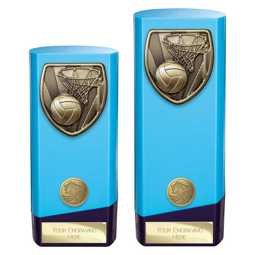 PX25137.jpg Prime Cobra Netball Award Blue & Purple - Image 1