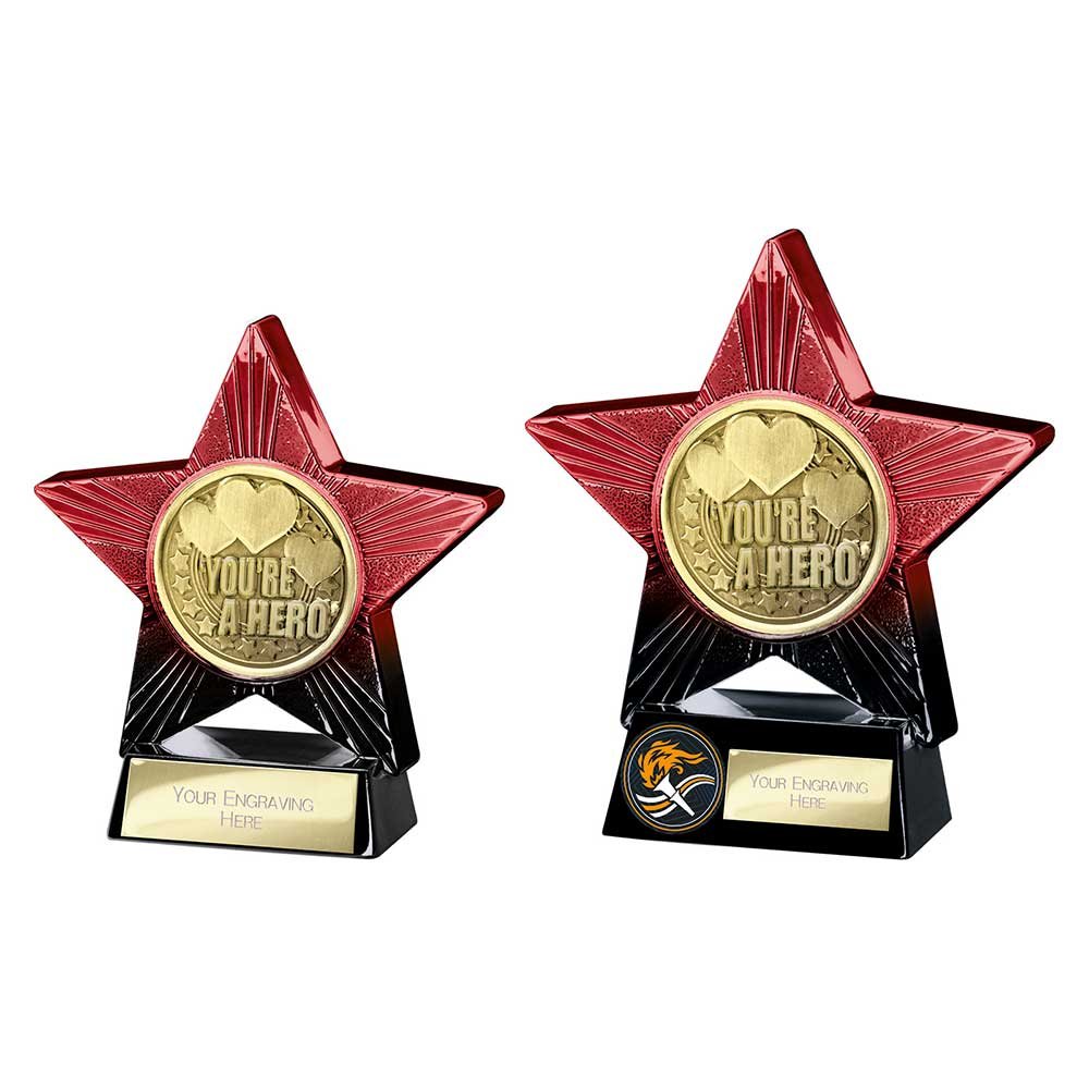 PX25365.jpg Superstar You're a Hero Award Red & Black - Image 1