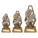Immense Rugby Award Antique Silver & Gold