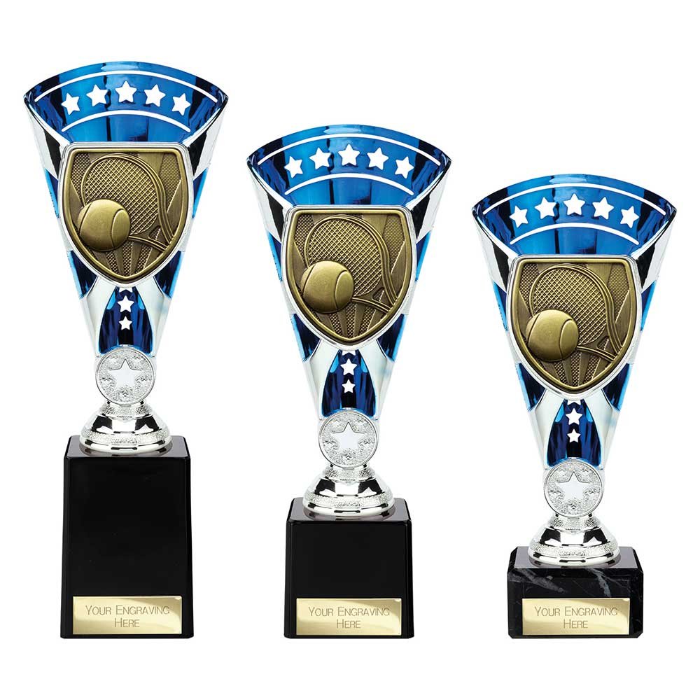TB24222.jpg Cobra Star Cup Tennis Silver & Blue - Image 1