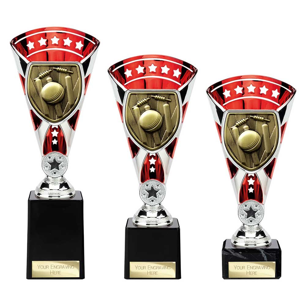 TD24209.jpg Cobra Star Cup Cricket Silver & Red - Image 1