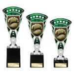 Cobra Star Cup Rugby Shirt & Ball Silver & Green