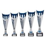 Garrison Plastic Laser Cut Cup Silver & Blue