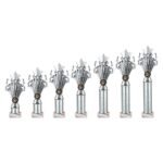 5 Star Multisport Tube Trophy Silver