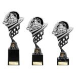 Innov8 Go Kart Plastic Trophy Silver & Black