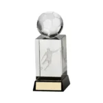 Sterling Football Crystal Award 145mm  (50mm Width)