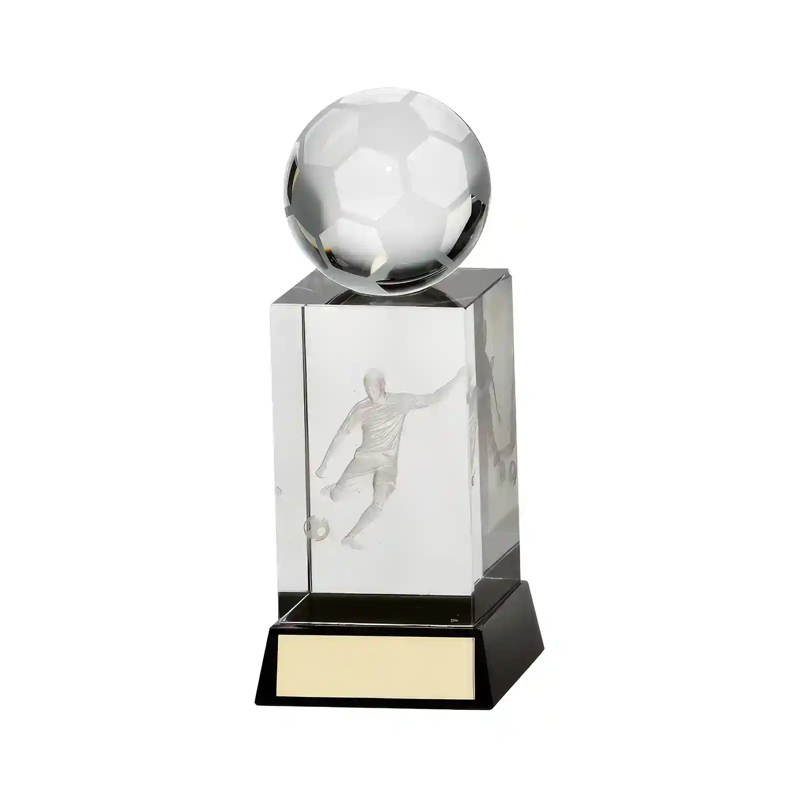 CR16219A.webp Sterling Football Crystal Award 145mm (50mm Width) - Image 1