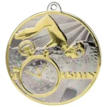 Premiership Swimming Medal Gold & Silver 60mm