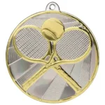 Premiership Tennis Medal Gold & Silver 60mm