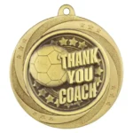 Superstar Thank you Coach Medal Gold 60mm