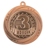 Superstar 3rd Place Medal Bronze 60mm