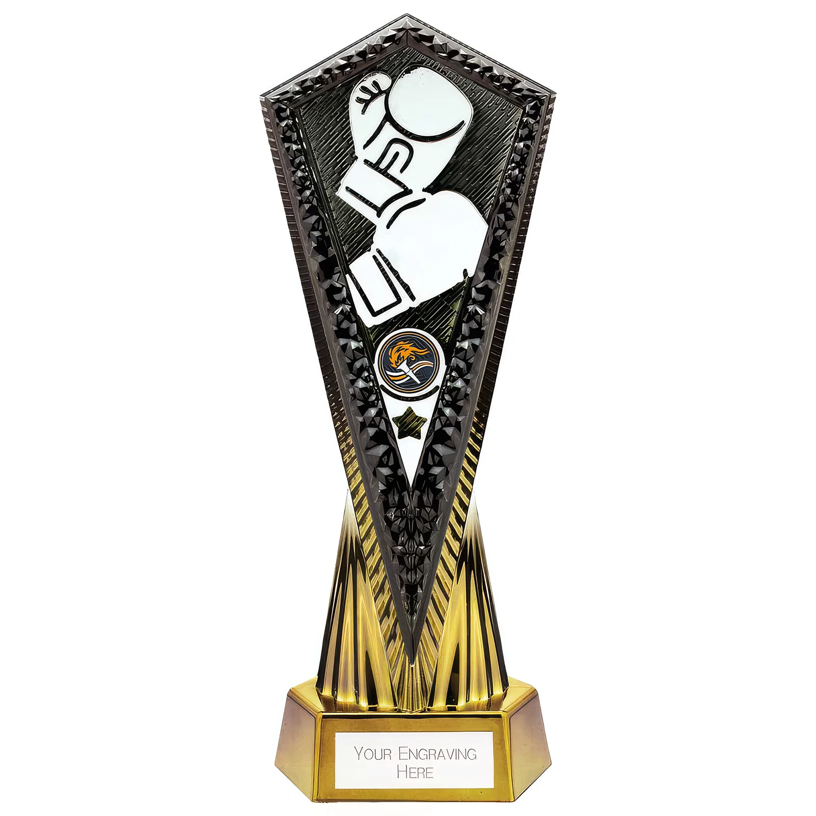 PA24027A.webp Inferno Boxing Award Carbon Black & Fusion Gold 270mm - Image 1