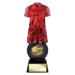 Intensity Football Player of Match Award Red & Carbon Black 260mm