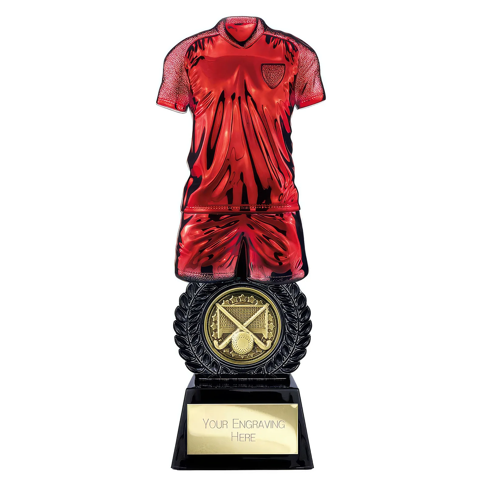PV25063A.webp Intensity Hockey Award Red & Carbon Black 260mm - Image 1