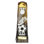 Shard Football Thank You Coach Award Gold to Black 230mm