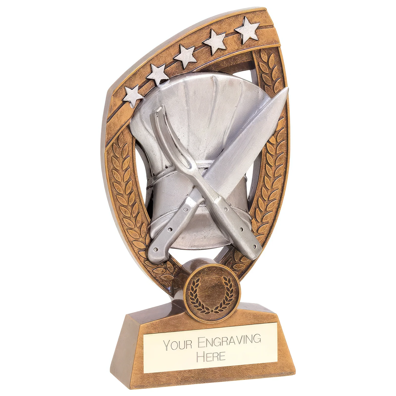 RF23055A.webp Patriot Culinary Award Antque Silver 180mm - Image 1