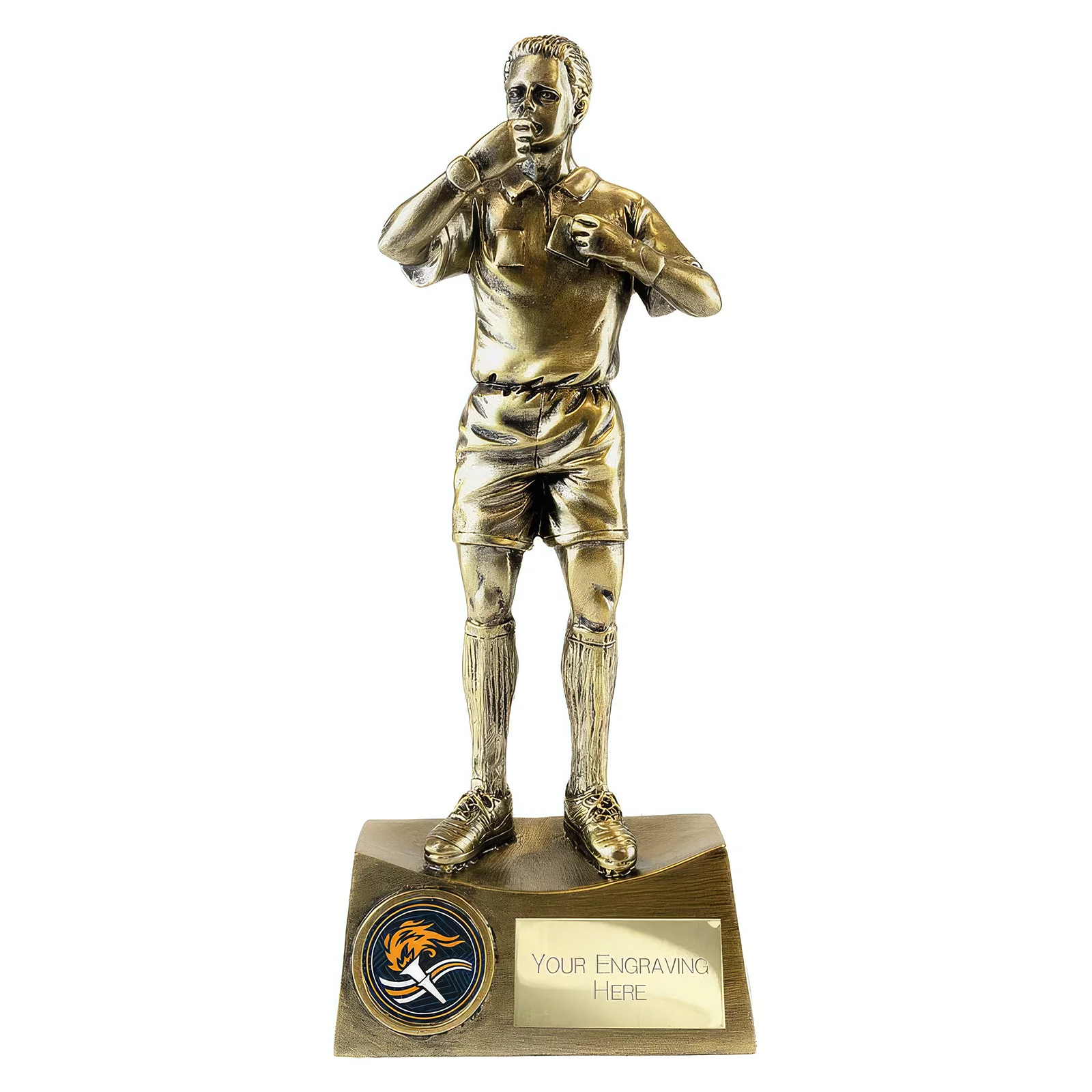 RF26049A.webp The Classic Referee Award Metallic Antique Gold 225mm - Image 1