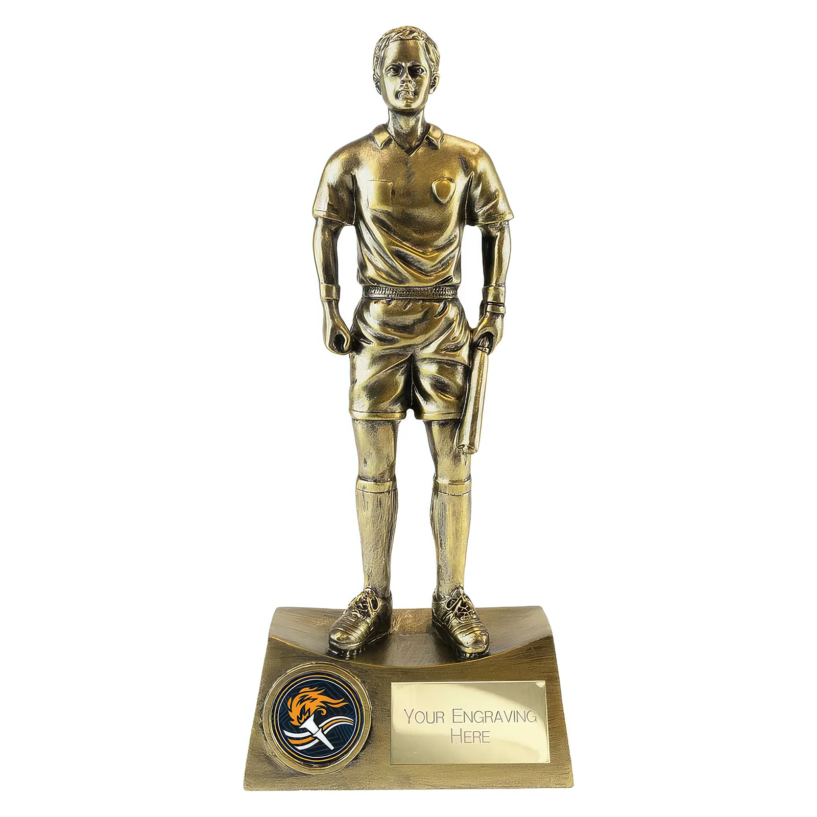RF26050A.webp The Classic Linesman Award Metallic Antique Gold 225mm - Image 1