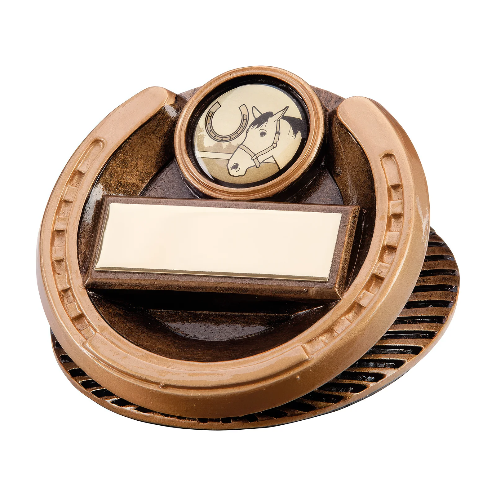 RF3036A.webp Endurance Equestrian Horse Shoe Award 45mm - Image 1