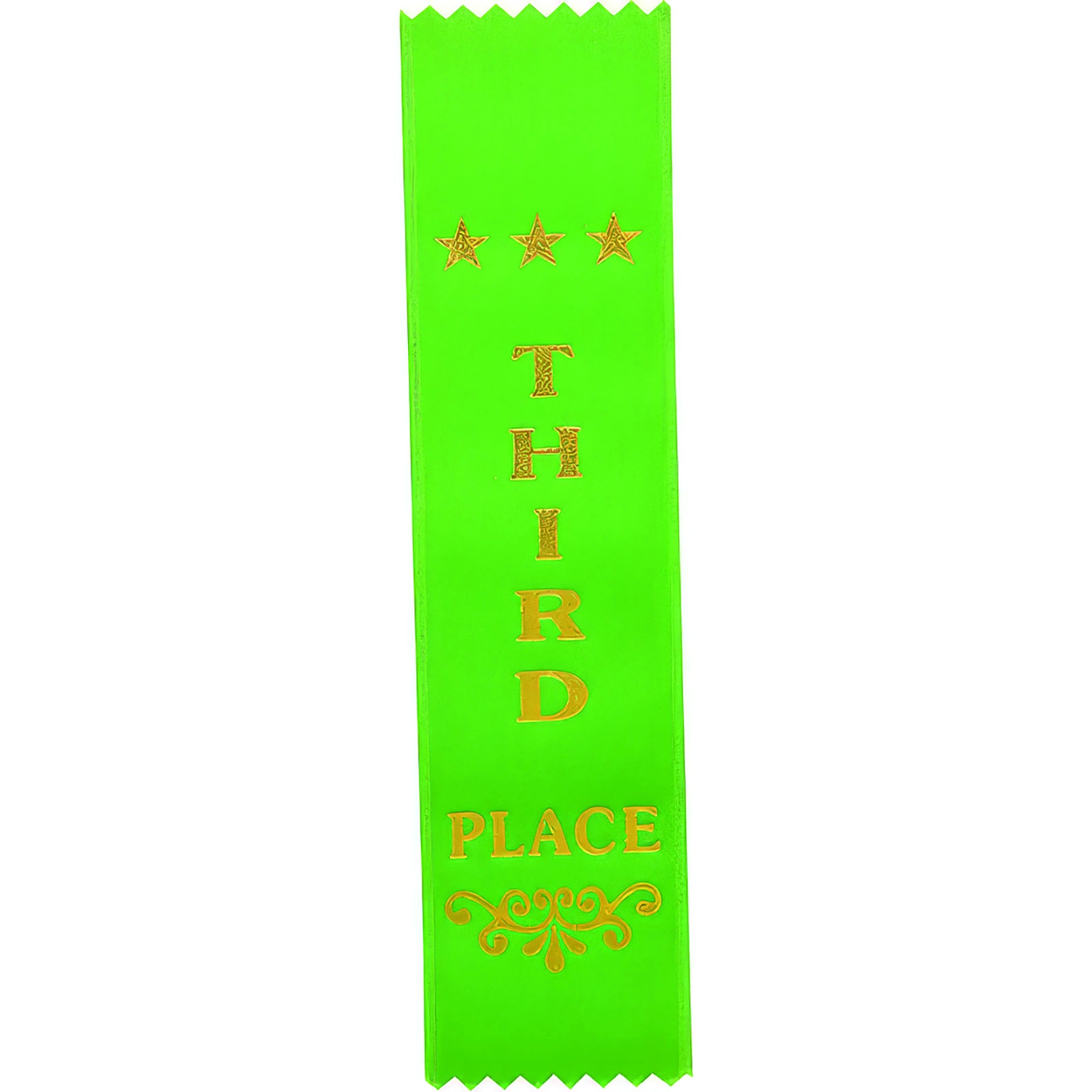 RO8152.webp Recognition 3rd Place Ribbon Green 200 x 50mm - Image 1