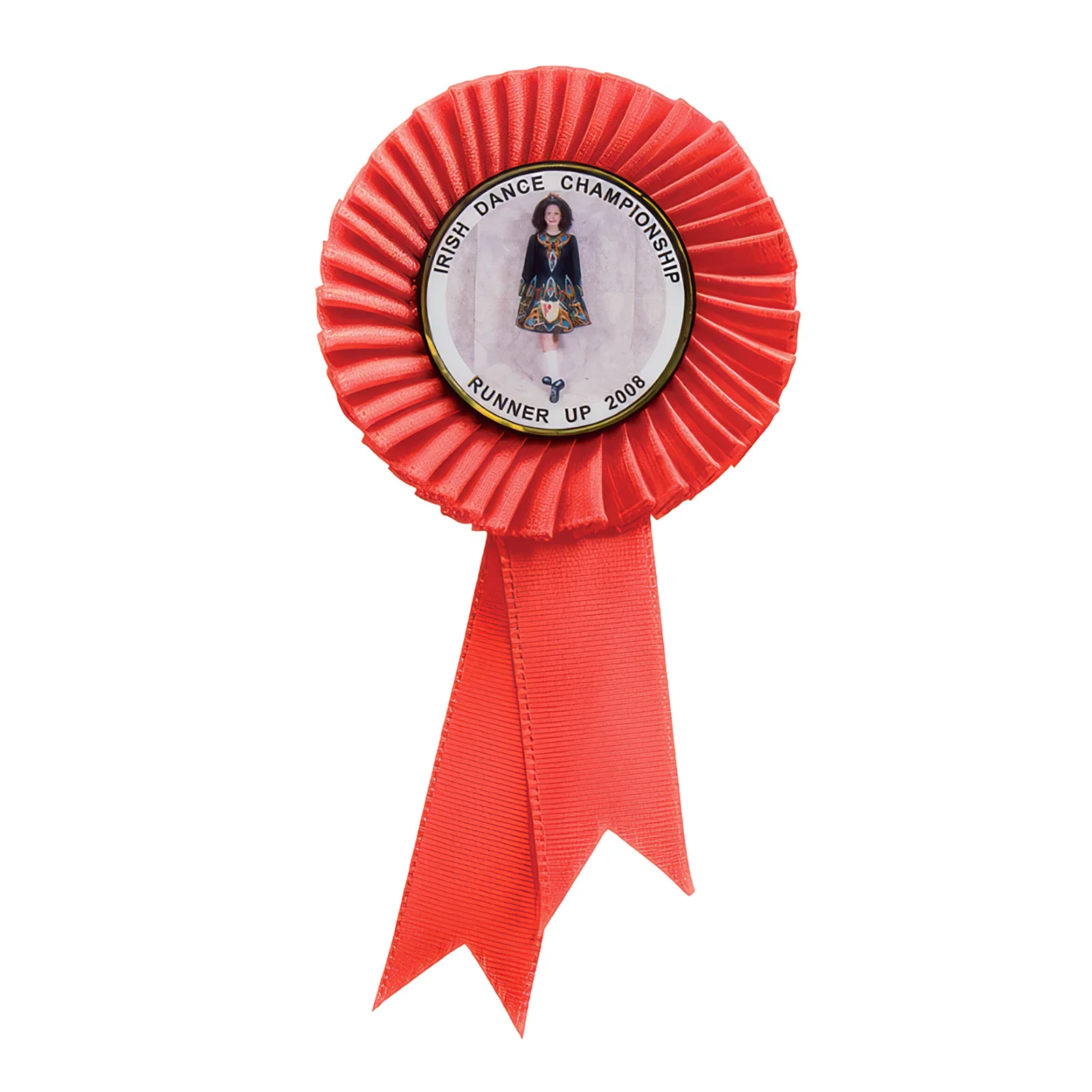 RO8173.webp Tribute Mini Rosette Red 90mm - Image 1